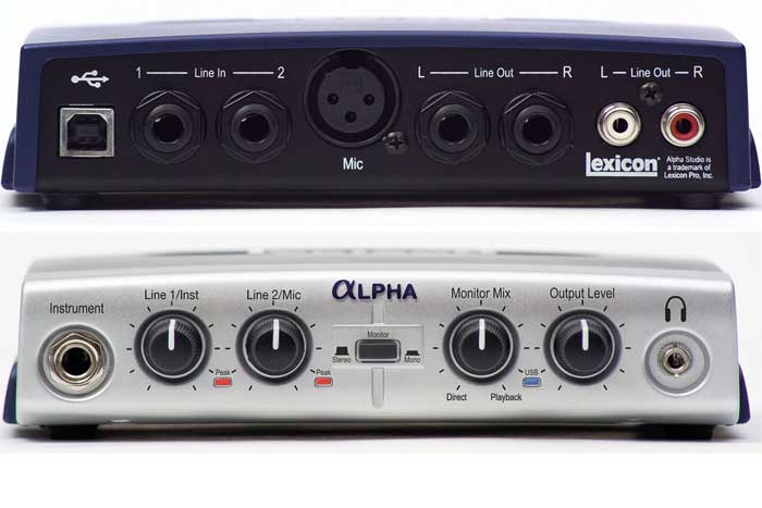 Prenosna muzička kartica za snimanje Lexicon Alpha 2x2x2 - dodatni pogled