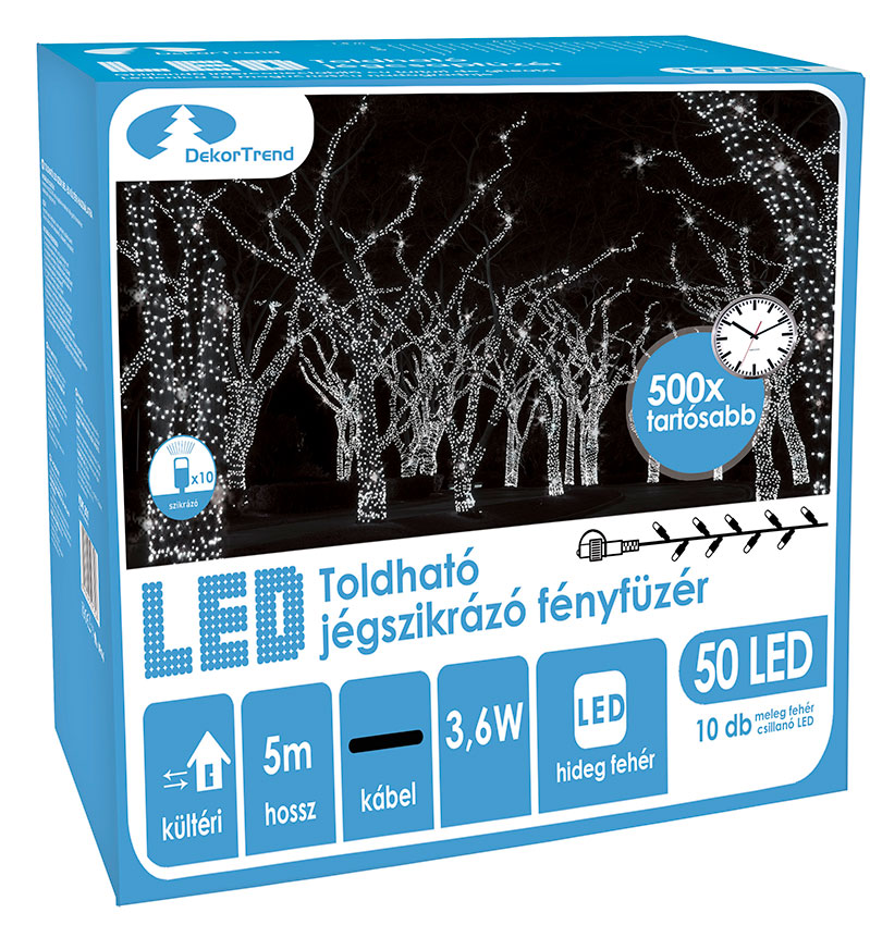 Novogodišnje Lampice LED Niz Za Spoljnu ili Unutrašnju Upotrebu 10 m - dodatni pogled