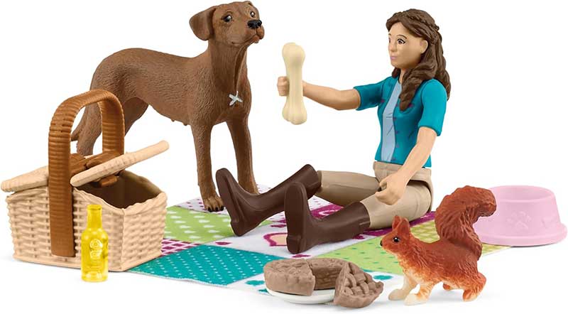 Schleich® Figurice HORSE CLUB Piknik sa psom 42746 - dodatni pogled