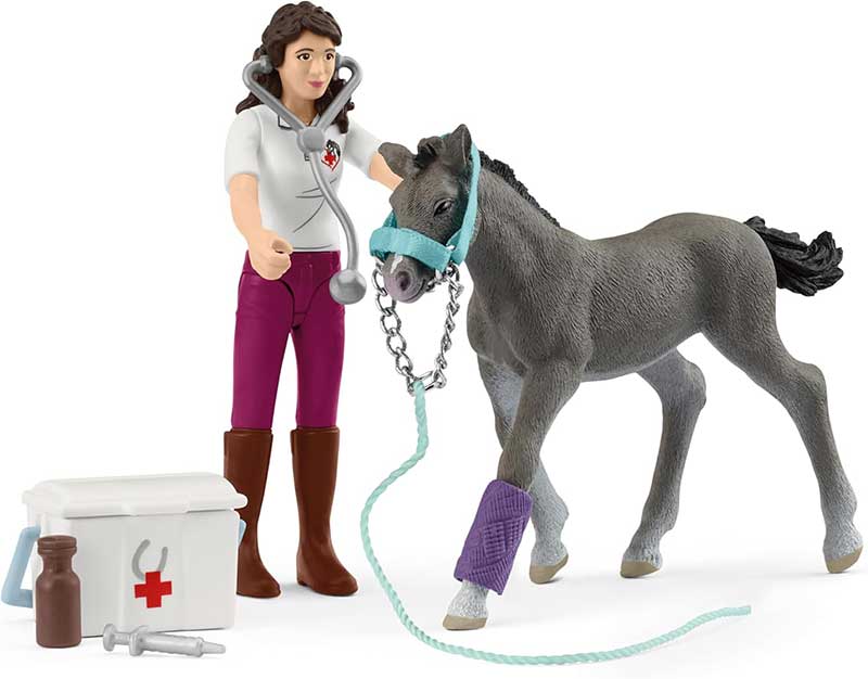 Schleich® Figurice Konji Veterinarka sa ždrebetom 42752 - dodatni pogled