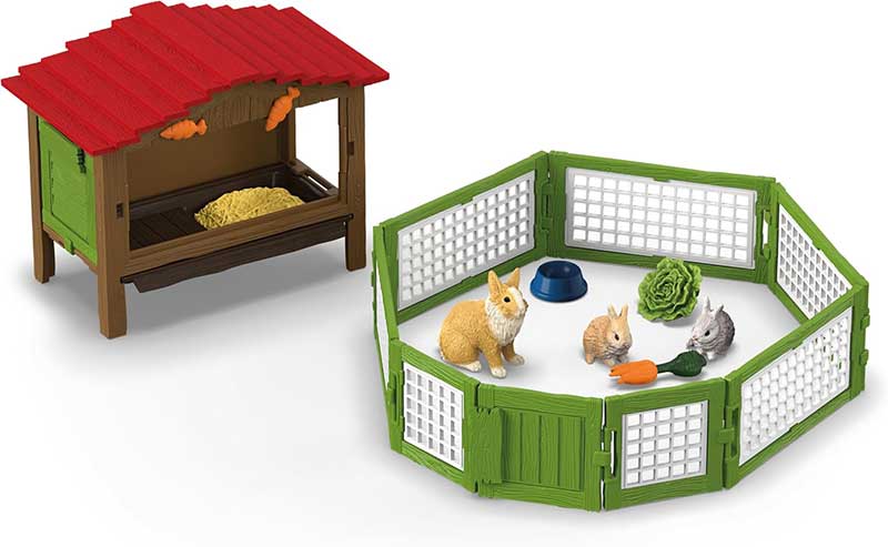 Schleich® Figurice Domaće životinje Kavez za zečeve i zečevi 42728 - dodatni pogled