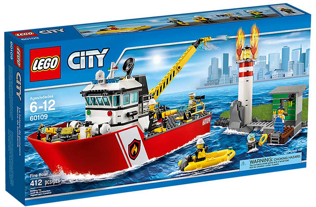 LEGO® City kocke - Vatrogasci - Vatrogasni brod  LE60109 - dodatni pogled