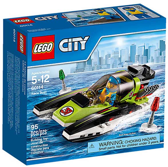 LEGO® City kockice Moćna vozila - Trkački čamac LE60114 - dodatni pogled