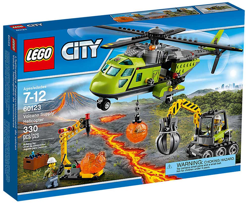 LEGO® City kocke Vulkani - Helikopter za snabdevanje LE60123 - dodatni pogled