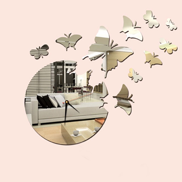 Samolepljivi Akrilni Zidni Sat Sa Zidnom Dekoracijom 13G005 - dodatni pogled