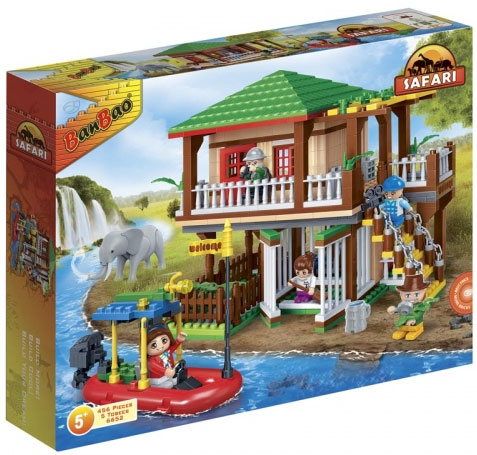 BanBao kocke Safari Kuća na reci 6652 - dodatni pogled