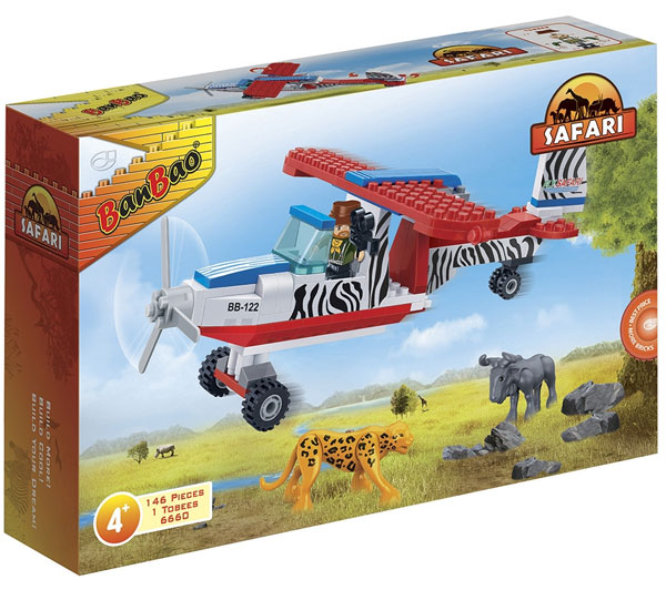 BanBao kocke Safari Avion 6660 - dodatni pogled