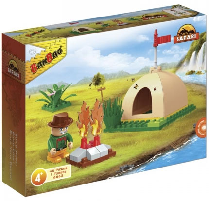 BanBao kocke Safari Šator 6663 - dodatni pogled