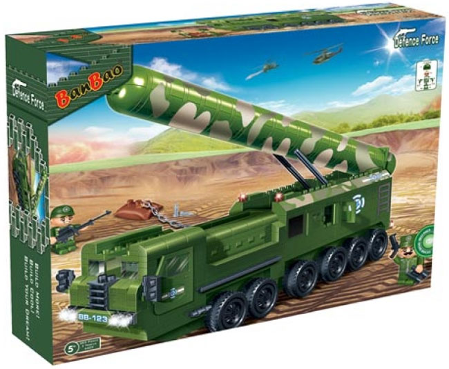 BanBao kocke Vojni kamion sa raketom 6202 - dodatni pogled