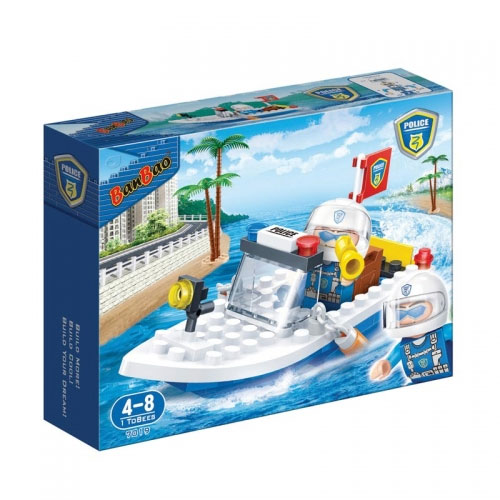 BanBao kocke Policijski patrolni čamac 7019 - dodatni pogled