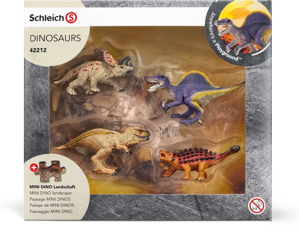 Schleich Figurice Dinosaurusi 4 kom.  na puzzle podlozi 42212 - dodatni pogled
