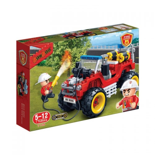 BanBao kocke Vatrogasno vozilo 7106 - dodatni pogled