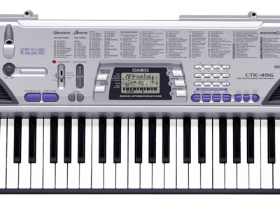 Casio CTK-496 osnovna klavijatura - dodatni pogled