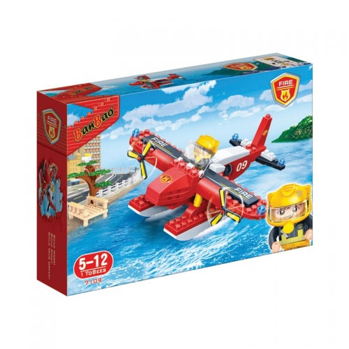 BanBao kocke Vatrogasni hidro avion 7109 - dodatni pogled