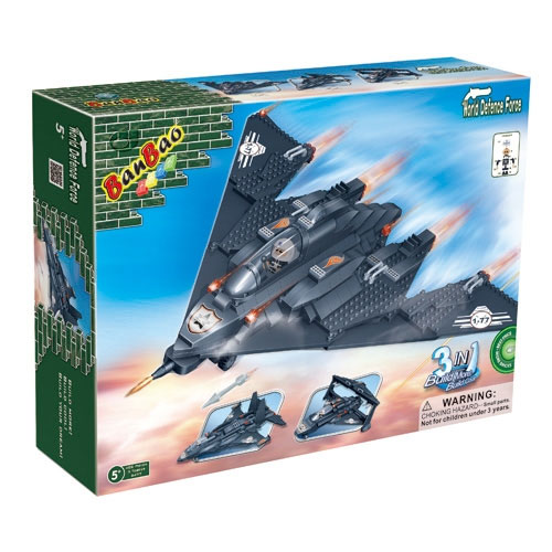 BanBao kocke Vojni borbeni avion 8477 - dodatni pogled