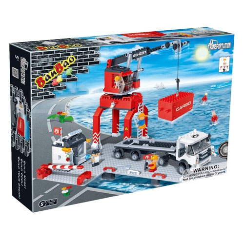 BanBao kocke Kran u luci 8766 - dodatni pogled