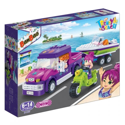 BanBao Kocke Trendi auto sa čamcem 6127 - dodatni pogled