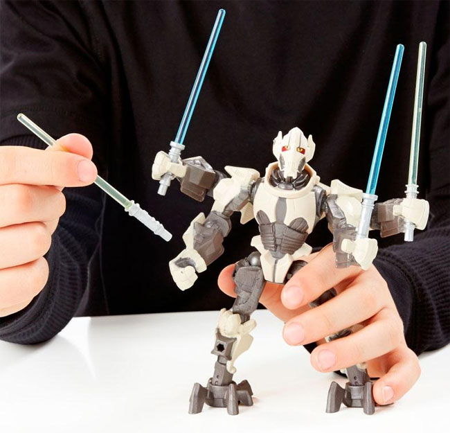 Star Wars DeLuxe Figura Super Hero Mashers B3666 General Grievous - dodatni pogled