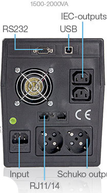 UPS uređaj Samurai Power VI-2000-LCD - dodatni pogled