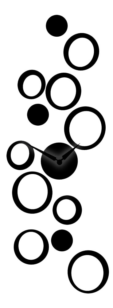 Akrilni Dekorativni Zidni Sat Sa Zidnom Dekoracijom T4061B - dodatni pogled