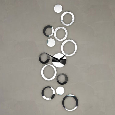 Akrilni Dekorativni Zidni Sat Sa Zidnom Dekoracijom T4061S - dodatni pogled