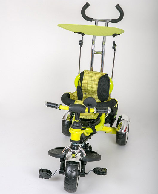 Dečiji tricikl Guralica sa tendom 05 zeleni KR01 - dodatni pogled