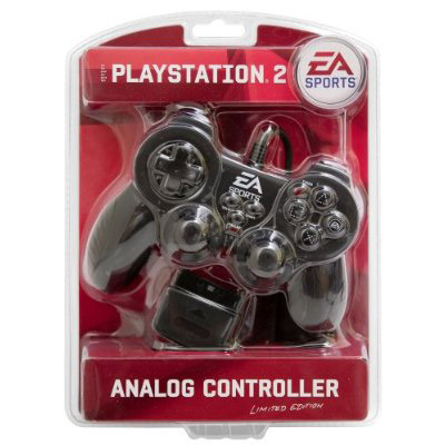 PS2 Analog Controller Crni - EA Sports Edition - dodatni pogled