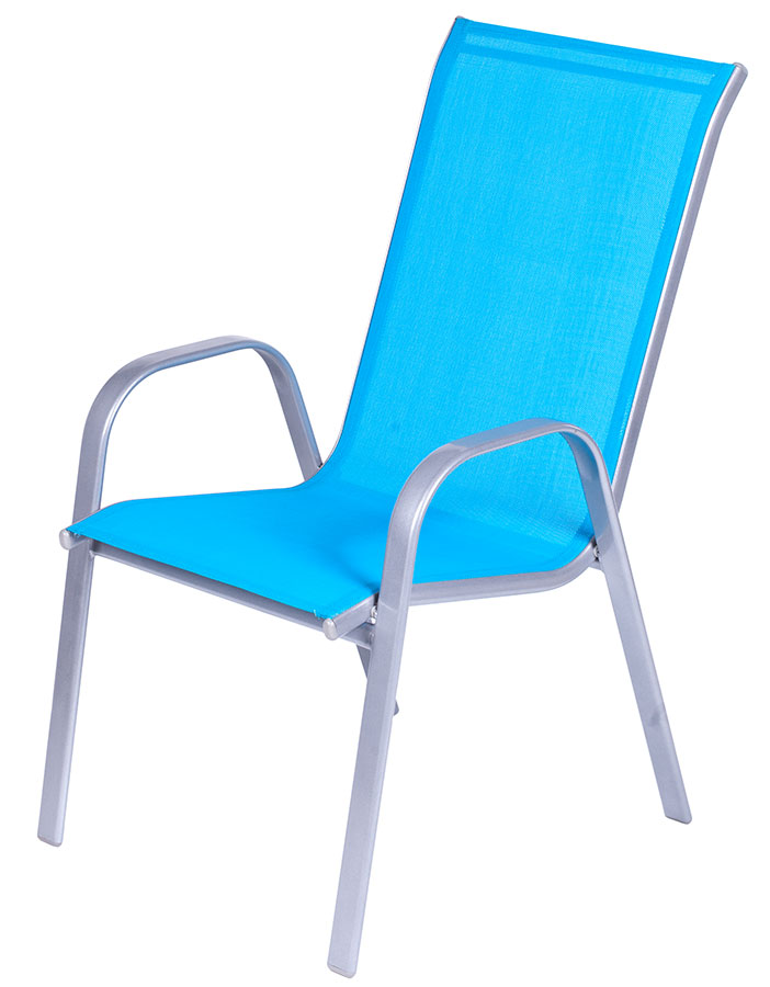 Garnitura Za Terasu od Metala, Tekstila i Stakla - Como Blue - dodatni pogled