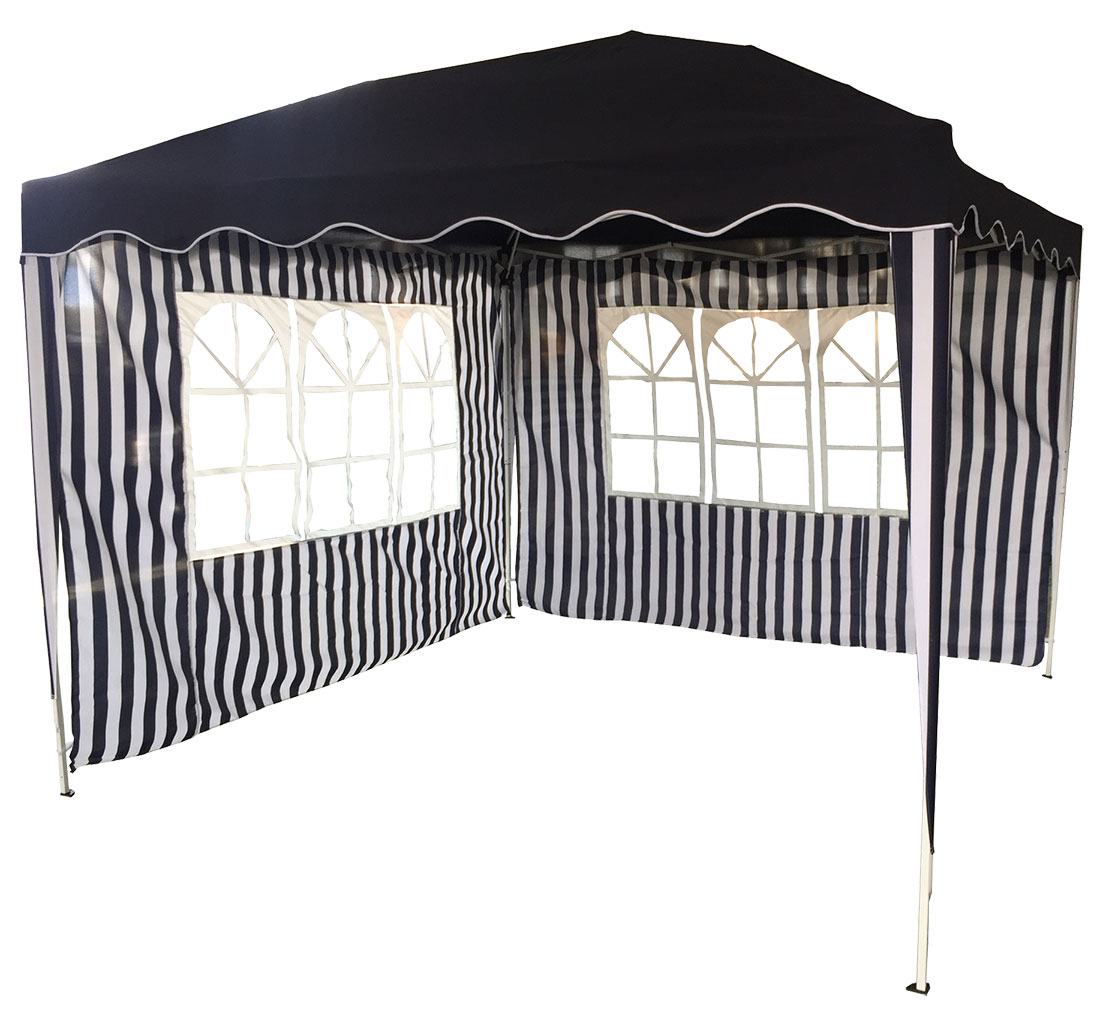 Sklopiva Tenda Paviljon 3 x 3 m Sa Dve Bočne Strane - dodatni pogled