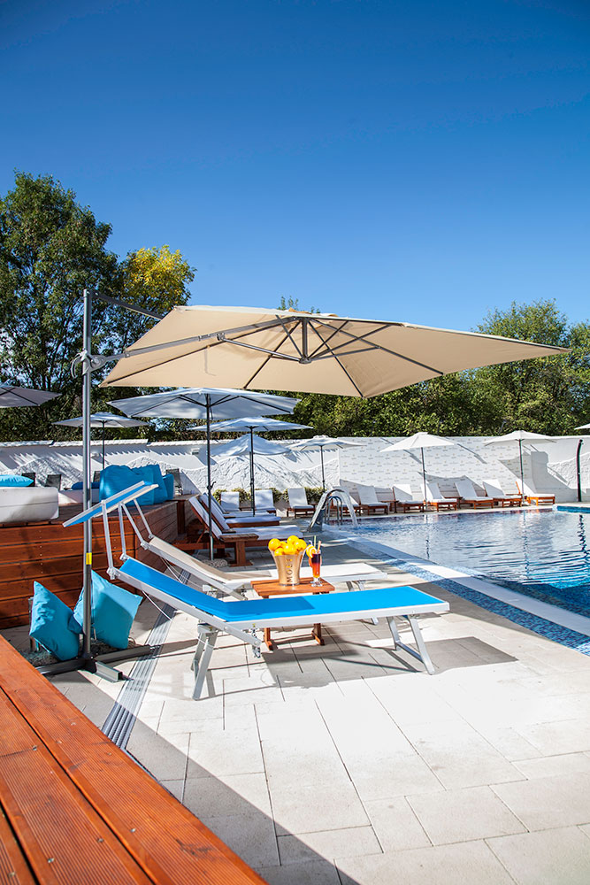 Zglobni Četvorougaoni Suncobran Martinique Bež - dodatni pogled