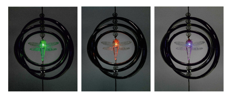 Viseća LED solarna dekoracija vilin konjic - dodatni pogled