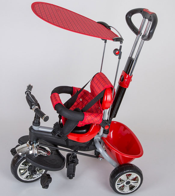 Dečiji tricikl sa tendom 02 crveni KR02 - dodatni pogled