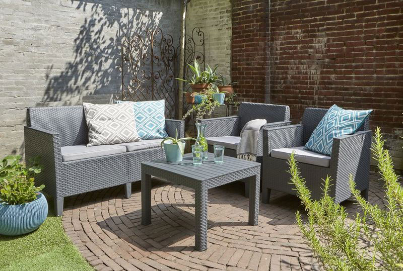 Baštenski Modularni Komplet Curver Orlando Grafit-Siva - dodatni pogled