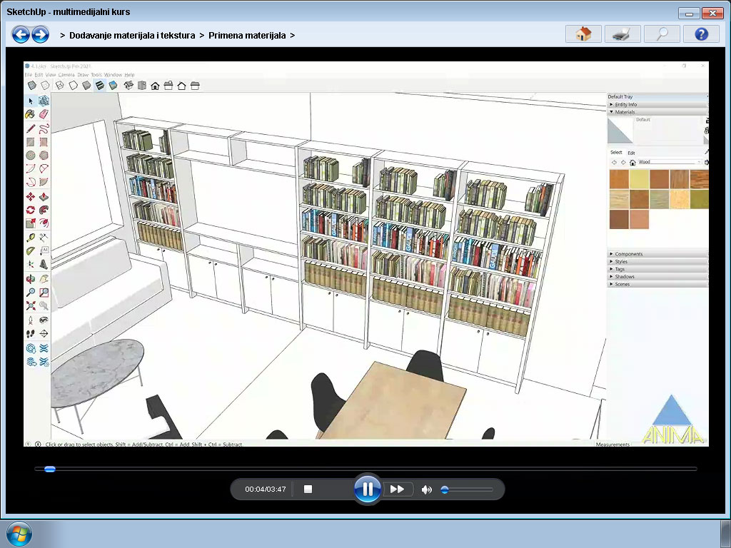 Multimedijalni kurs SketchUp PRO - dodatni pogled