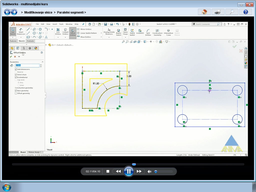 Multimedijalni kurs Solidworks - dodatni pogled
