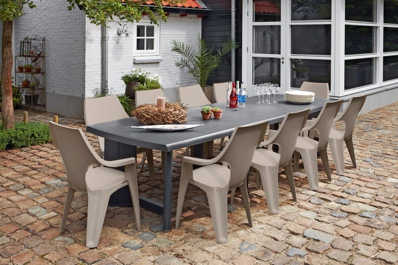 Baštenska stolica Curver Dante CU 221210 kapućino - dodatni pogled