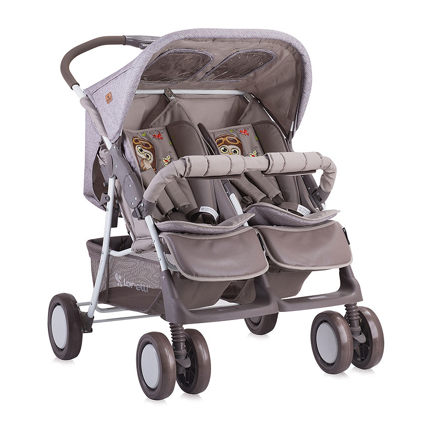 Kolica za blizance sa opremom Lorelli Twin Beige Buhu 10020071702 - dodatni pogled