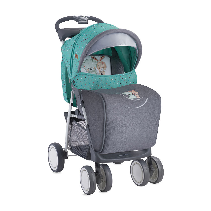 Lorelli Kolica za bebe 6m+ sa pokrivačem Foxy Green Grey Friends 10020521704A - dodatni pogled