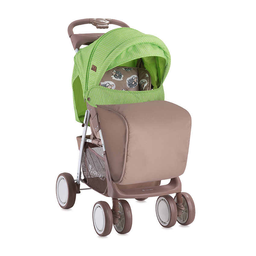 Lorelli Kolica za bebe 6m+ sa pokrivačem Foxy Beige Green Lambs 10020521732A - dodatni pogled