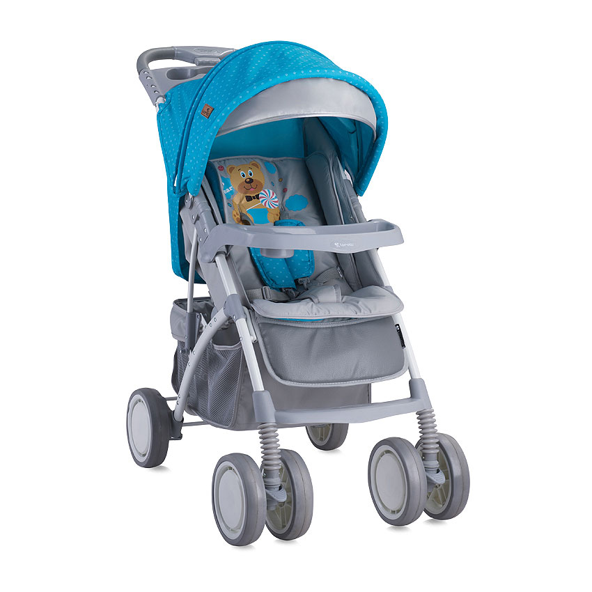 Bebi kolica sa opremom Lorelli Rio Blue Grey Hello Bear 10020641718 - dodatni pogled