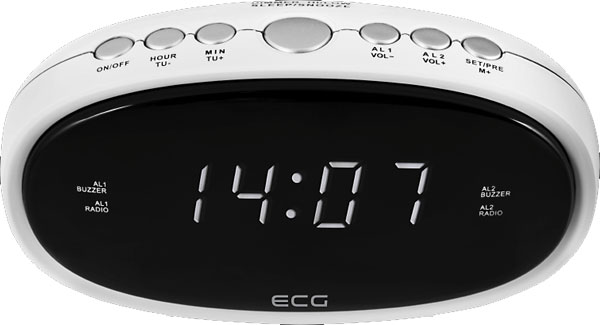 Radio Budilnik ECG RB 010 White - dodatni pogled
