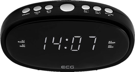 Radio Budilnik ECG RB 010 Black - dodatni pogled