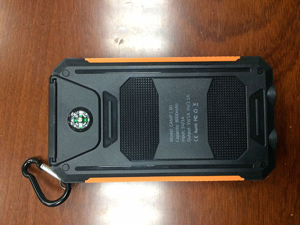 Dodatna baterija za mobilne uređaje sa LED lampom 8000mAh Xwave Camp L 80 orange - dodatni pogled