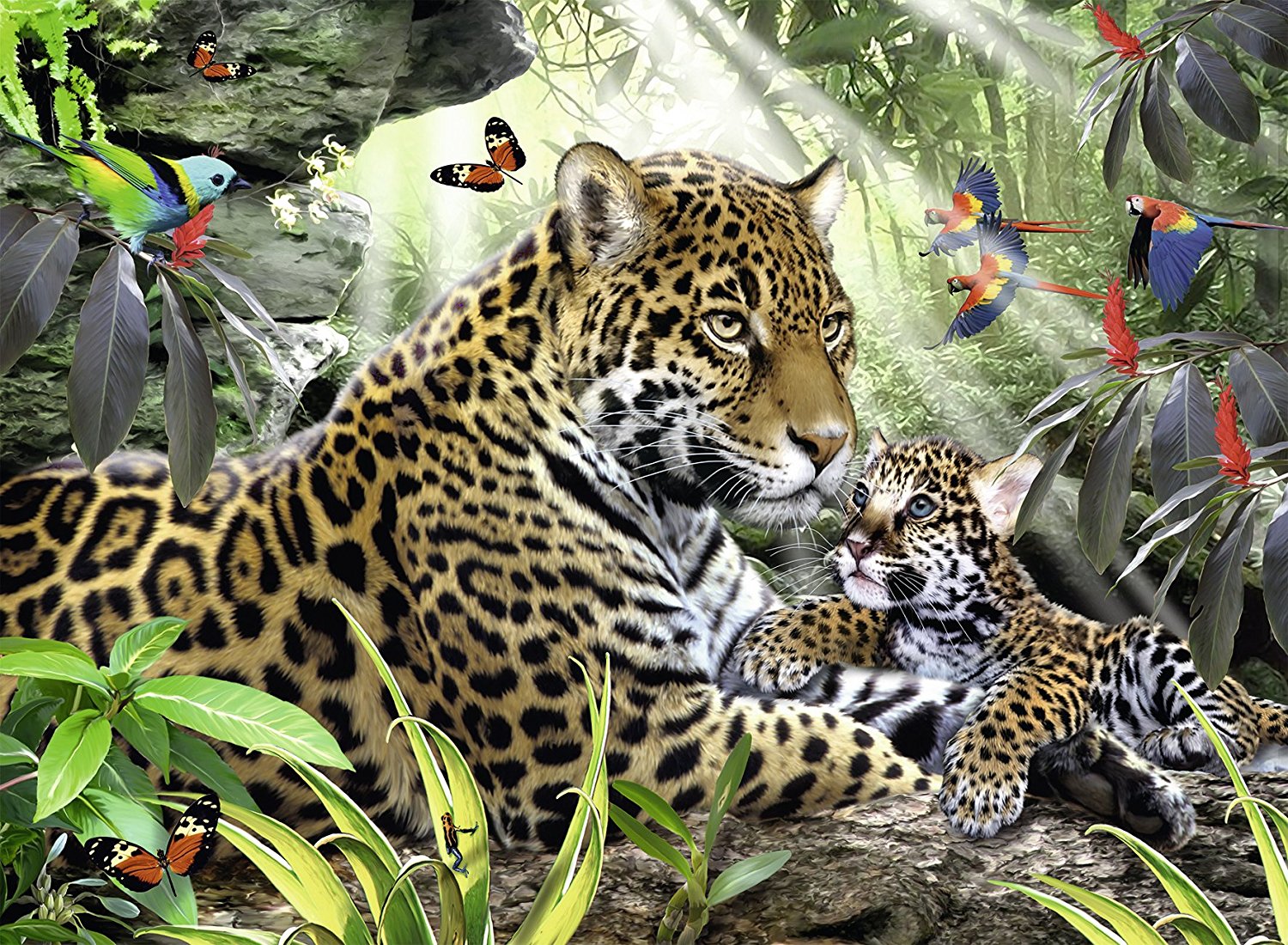 Ravensburger Puzzle 500 delova - Jaguar junior 14486 - dodatni pogled
