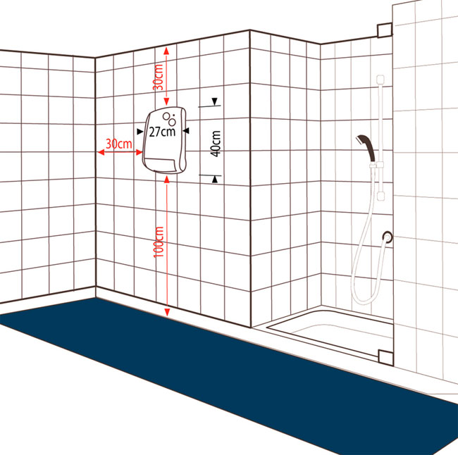 Radialight Mirror grejalica za kupatilo sa držačem peškira 1800W - dodatni pogled