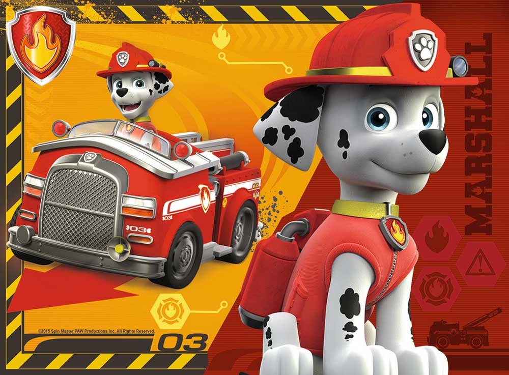 Ravensburger puzzle 72  dela - 4 u 1, Paw patrol  2 07033 - dodatni pogled