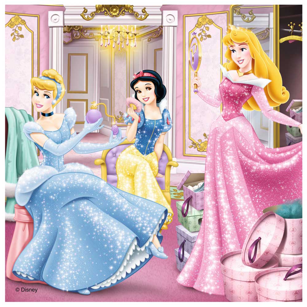Ravensburger puzzle 43 dela -  4u1 Diznijeve princeze, 07132 - dodatni pogled