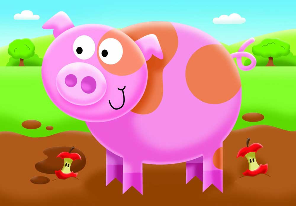 Ravensburger puzzle 14 delova - 4 u 1 Ranč 07302 - dodatni pogled