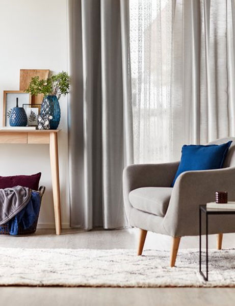 Zavesa Savona 1x140x245 srebrna - dodatni pogled