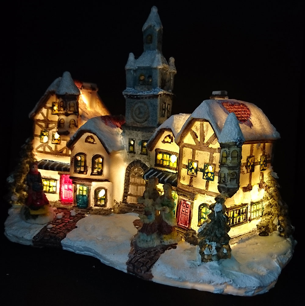 LED Svetleći Trg Sa Crkvom - Novogodišnja Dekoracija - dodatni pogled